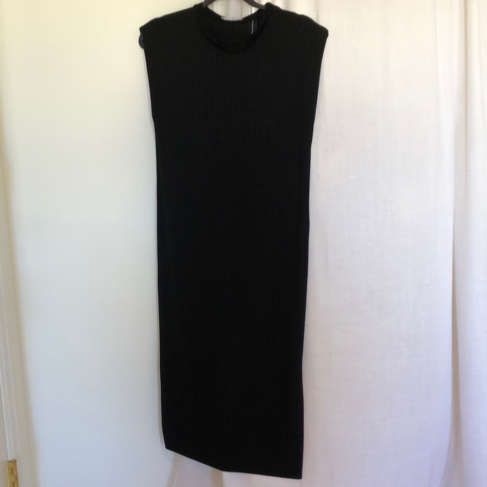 Zara W/B Collection Long Black Dress